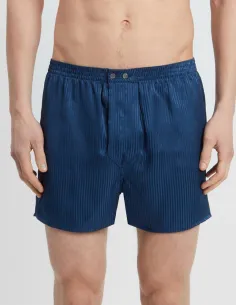 Silk Boxer Derek Rose Woburn Navy