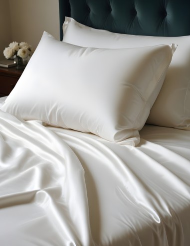 Silk Pillowcase Pearl White