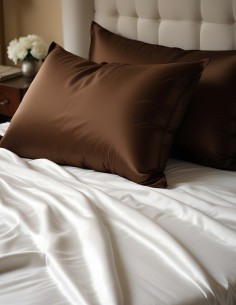 Silk Pillowcase Dark Brown
