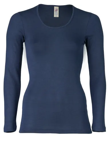 Women's Long Sleeve Shirt in Silk and Merino Wool - Engel