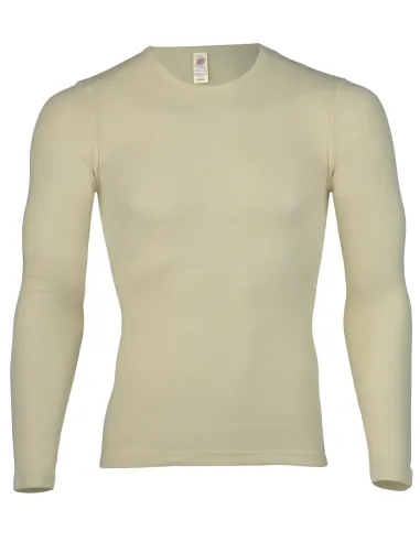 Men's Long-Sleeve Shirt Made of Silk and Merino Wool - Engel