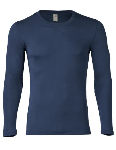 Men's Long-Sleeve Shirt Made of Silk and Merino Wool - Engel