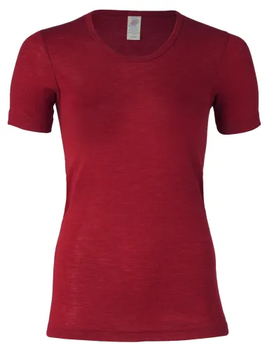 Women's T-Shirt in Silk and Merino Wool - Engel