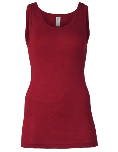 Women's Tank Top of Silk and Merino Wool - Engel