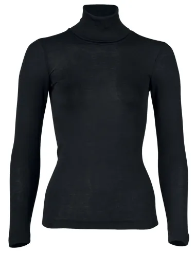 Women's Turtleneck of Silk and Merino Wool - Engel